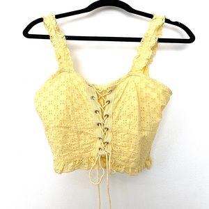 Cotton On Yellow Crop Top